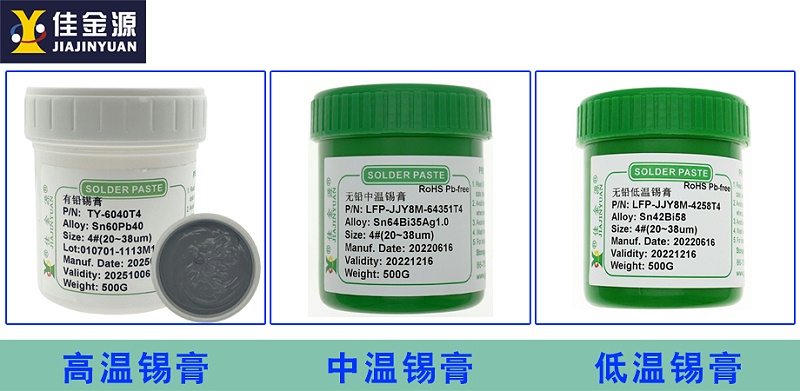 高、中、低溫錫膏
